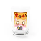 バッキバキの目のホロハムちゃん🐹🍻 Water Glass :front