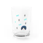 柚子音の蒼髪少女(ピアス) Water Glass :front