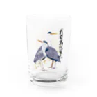 HIRAMATAの和風アオサギ Water Glass :front