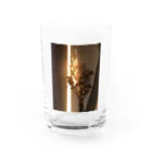 gu_shan_の夕暮れにのびる直線 Water Glass :front