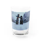 jura_iijimaのsnowboard!! Water Glass :front