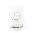 It is Tomfy here.のカピバラベーカリーロゴ Water Glass :front