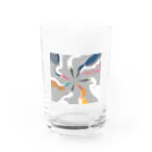 LOTORIの鷺の婚姻色パレット Water Glass :front