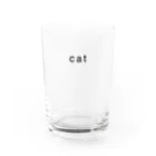 ネコかわいいのcat  Water Glass :front