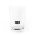 Jackalope Houseのバーコード(黒Ver.) Water Glass :front