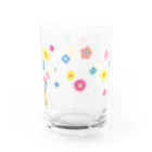 ごろごろにゃんすけのあたまお花畑ちゃん Water Glass :front