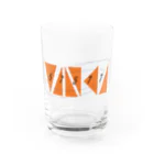 あの井のTANKAロゴ４ Water Glass :front