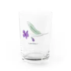 りすとひつじのすみれいちりん Water Glass :front