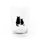 ねこ・ねこの猫影 Water Glass :front