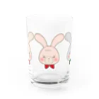 KumaJirushi*のナチュかわ♡うさたんず Water Glass :front