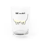 ふとんにおぼれるの牛の乳　ミルク入り Water Glass :front