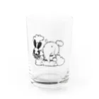 yuringのぱおんくんとうさはねちゃん。 Water Glass :front