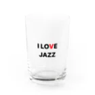 phot&type のI LOVE JAZZ Water Glass :front