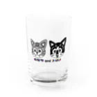 猫は正義のNYANTAandBOCHIO Water Glass :front