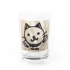 vientoのviento cat Water Glass :front