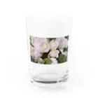 ゆい＠ymemilの白バラ Water Glass :front