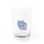 きらきらのオーロラオオカミ Water Glass :front