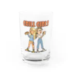 nidan-illustrationの"grill girls" Water Glass :front