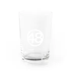 048のロゴホワイト Water Glass :front