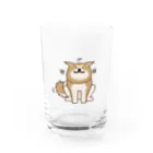 しばじるしデザインのあっあっあきた犬（ニコニコ） Water Glass :front