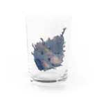 おえかきする水蜜桃の巻貝 Water Glass :front