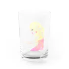 honey bunnyの髪に花をつけた女の子 Water Glass :front