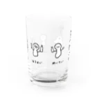 ミミズク堂　のおさけおいしいくん Water Glass :front