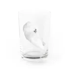 おうむグッズのタイハクオウム Water Glass :front