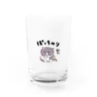 ねこねこパンチのぽっちゃりネコ Water Glass :front