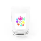 ミカちゃんの部屋⭐︎✴︎make a smile⭐︎✴︎のflower chan(フラワーちゃん) Water Glass :front