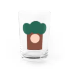 銀ペニ🐘🦷の杉の木ピクトグラム Water Glass :front