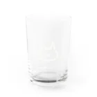ゆるねこちゃんズのゆるねこちゃん【白】 Water Glass :front