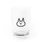 ゆるねこちゃんズのゆるねこちゃん【黒】 Water Glass :front