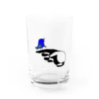 まるむし女房のshirokuro鳥 Water Glass :front