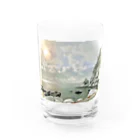 釣り好きの為店の北の国の自然 Water Glass :front