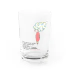 コミチアートショップの雲子さん Water Glass :front