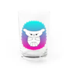 HarikoHarioの警戒するハリネズミ(トロピカル) Water Glass :front