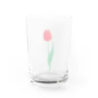 Chulip のちゅーりっぷ_愛の芽生え（ピンク） Water Glass :front