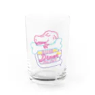 Dino World🦕🌙のNEON DINO DINER Water Glass :front