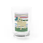 DOG DOG DOGのぶち犬 Water Glass :front