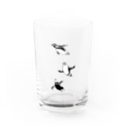 アツミの泳ぐペンギン Water Glass :front