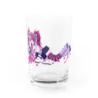 ナタコデデの赤メガネ娘 Water Glass :front