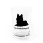 SELECT-1のシェットランドシープドッグ Water Glass :front