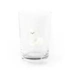papiko くまさんの【小林愛香さん 着用】ふわふわ　ポメラニアン Water Glass :front