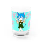 レインレのねこいち Water Glass :front