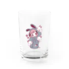 ふかみみショップのウサギパーカー子ちゃん Water Glass :front