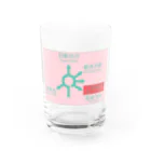 ozkの軽井沢六本辻ラウンドアバウト標札ピンク Water Glass :front