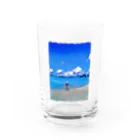 野鳥と犬の竃蔵屋(かまくらや)の沖縄県座間味島 Water Glass :front