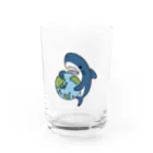 サメ わりとおもいの地球にやさしいサメ Water Glass :front