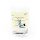 熊沢雑貨店の猫背で夕陽を見る会 Water Glass :front